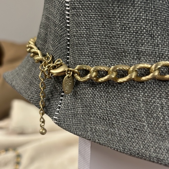 Lia Sophia Gold Tone with Pearl & Topaz Statement Necklace - Picture 3 of 3